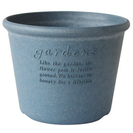 Hachimankasei Eco Pot, Planter, Shallow Type, Size 8, Navy , Hachiman Gardens Arbre