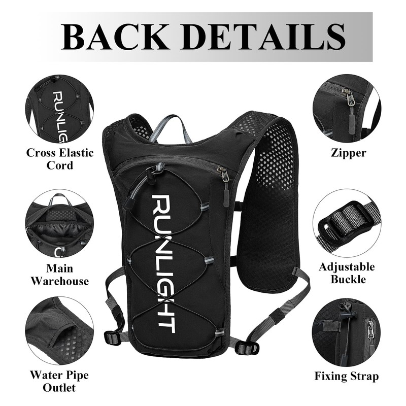 Runlight Hydration Backpack Running Vest for Men Women Hydration Pack