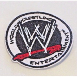 Unbranded  WWE WRESTLING ENTERTAINMENT LOGO EMBROIDERED SEW/IRON ON PREMIUM PATCH