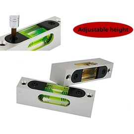 umei High Precision Aluminum Level Alloy with Luminous Horizontal Bubble, Horizontal Position can be seen on 3 Sides, 90x25x21mm（with Magnet） Brown