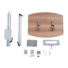 QUEMARQUE RV Table Leg Bracket with Wood Top, RV Dinette
