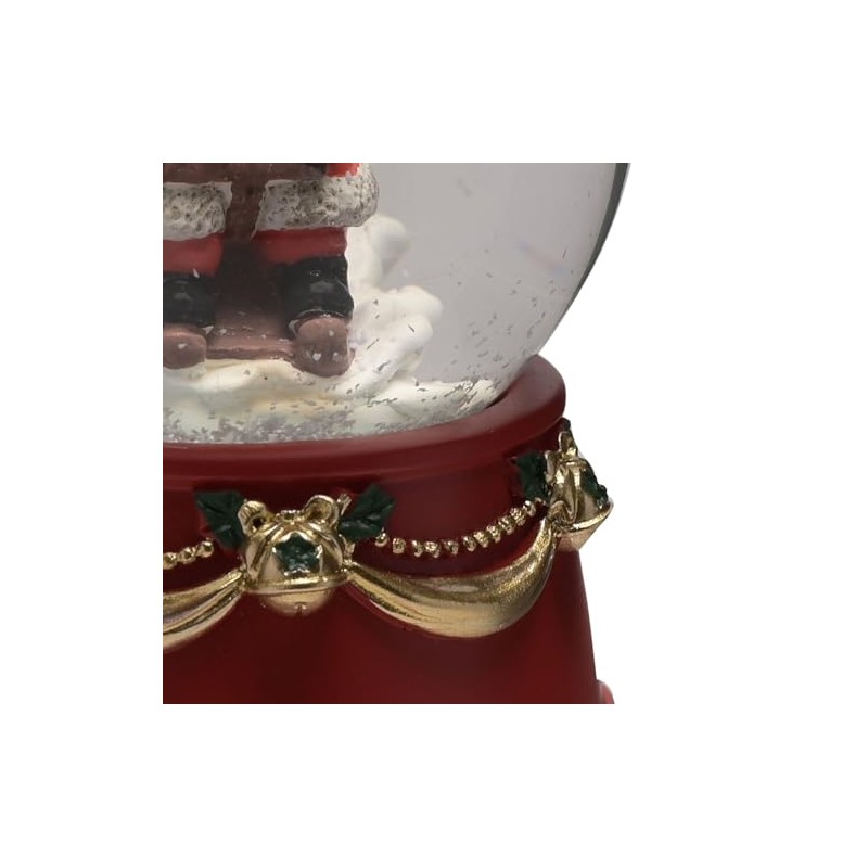 Christmas 60mm Snow Globe Waterball Decoration - Santa on Sleigh