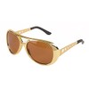 Big Mo's Toys Rockstar 50’s, 60’s Style Aviator Shades, Gold
