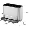 PELLUM Sponge Holder for Kitchen Sink, Stainless Steel Rustproof, Sink