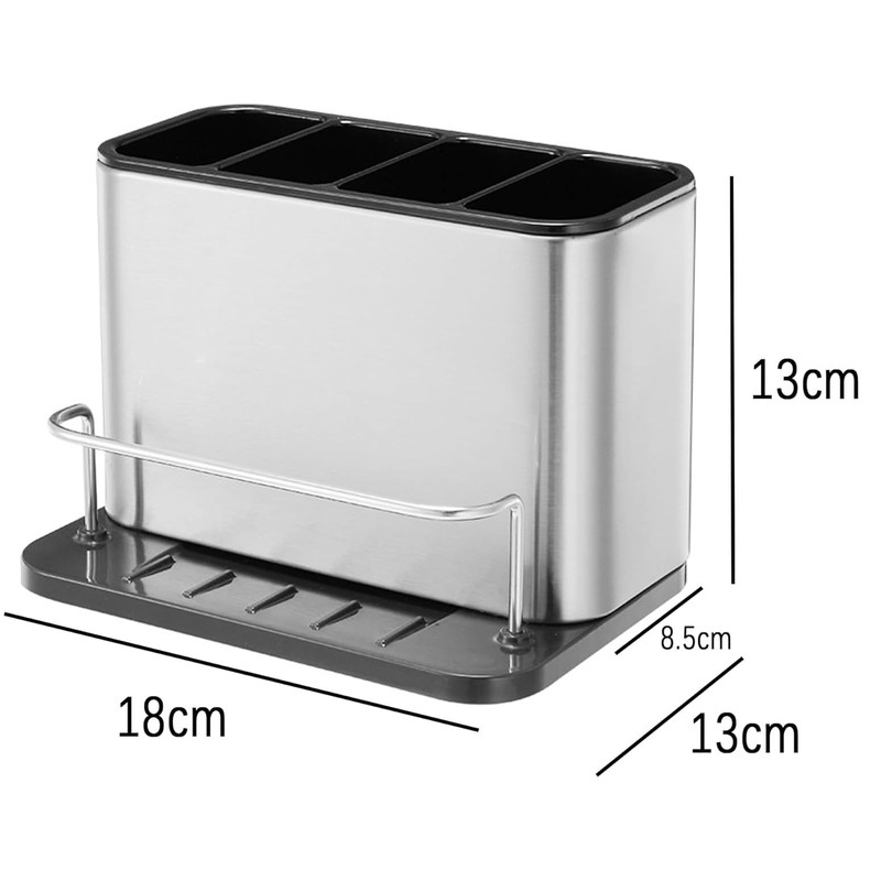 PELLUM Sponge Holder for Kitchen Sink, Stainless Steel Rustproof, Sink