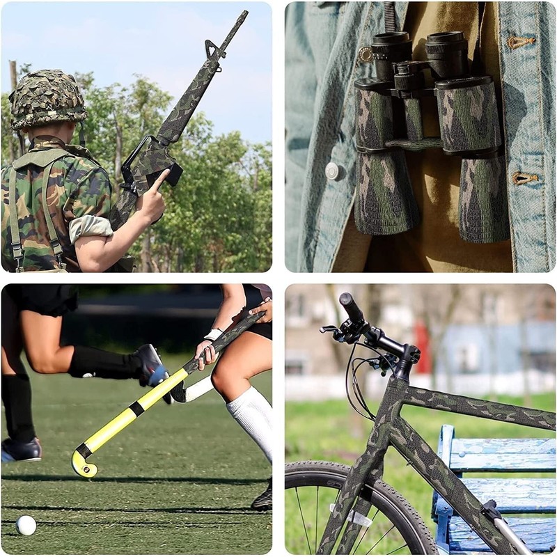 4 Roll Tape Army Camo Wrap Rifle Gun Shooting Hunting