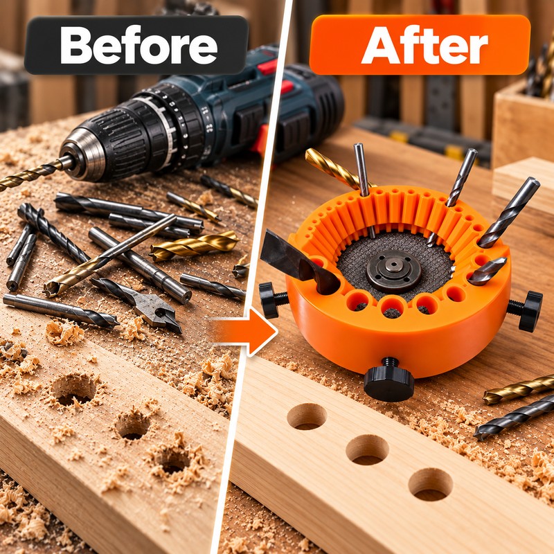 Multipurpose Drill Bit Grinding and Sharpener Tool – Polishing and
