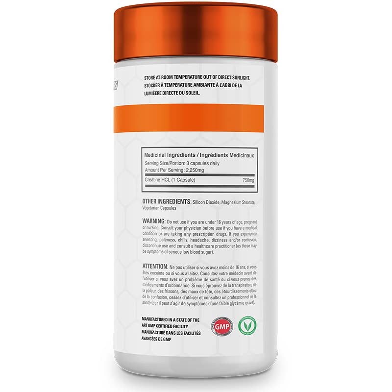 Ballistic Supps - Creatine HCL Capsules 120 Caps