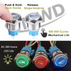 DMWD 19mm Raised Speaker Horn Momentary Push Button Switch 3/4"