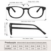 Przene Reading Glasses for Women Men Oval Blue Light Blocking