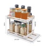 Pull Rotate Spice Rack Multifunctional Large Capacity Durable Stable 2