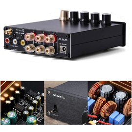 XRONG TF16B Home Audio Amplifier 100Wx2+100W Subwoofer Bluetooth 5.2 Stereo HiFi 2.1 CH Digital Sound Amplificador 24Bit/192kHz Class D Amp USB DAC & with Remote（Update）