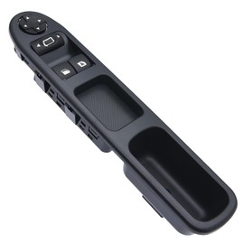 KAOLALI 6554.QC Power Master Window Regulator 207, Electric Control Switch Left Front Switch Window Regulator Compatible with Peugeot 207 CC Citroen C3