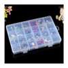 Gadgetking 24 Compartment Box Small Organizer Storage Plastic Craft Nail