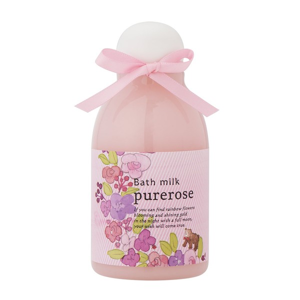 Sun Herb Bath Milk, Pure Rose, 6.8 fl oz (200 ml), Bubble Bath Type, Bath Fee, Bubble Bath, Enjoyed Happy Rose Scent