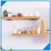 Jeffbaubl Pack of 4 Floating Shelf Brackets, 8 cm Invisible