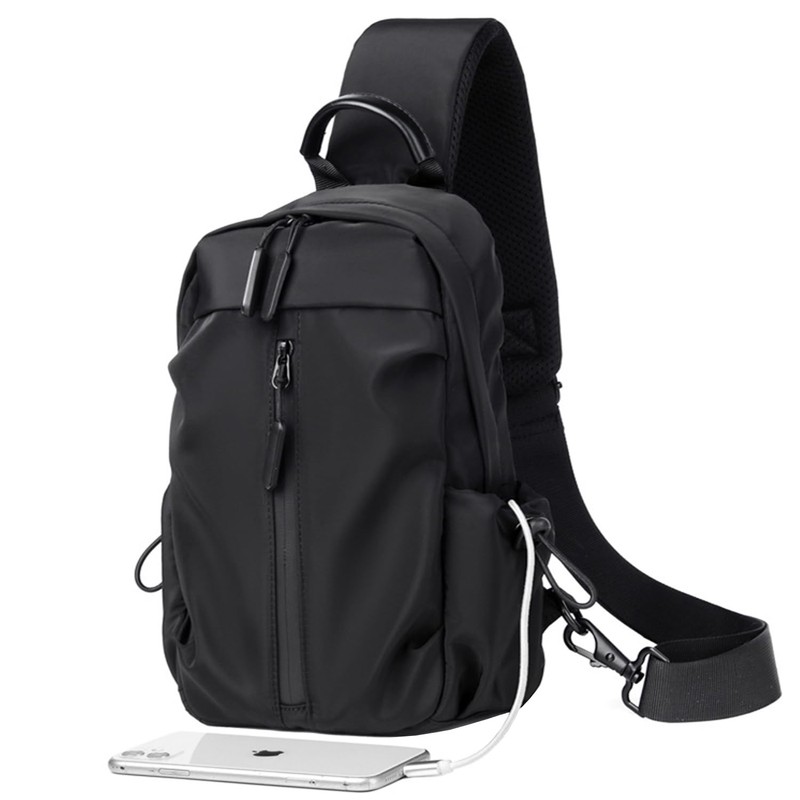 Banelu Crossbody Sling Backpack Bag, Small Chest Bag Daypack Fanny
