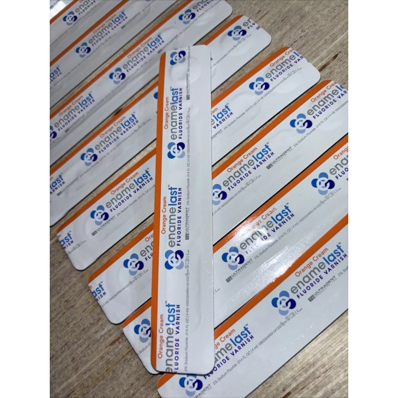 Enamelast 10x Lot - Enamelast Flouride Varnish Orange Cream