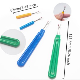 4 Pcs Seam Ripper, Stitch Unpicker Tool,Unpicker Sewing Tool,Seam Rippers Stitch Unpicker Plastic Handle Sewing Stitch Colorful Handy Stitch Thread Ripper Sewing Tools Kit