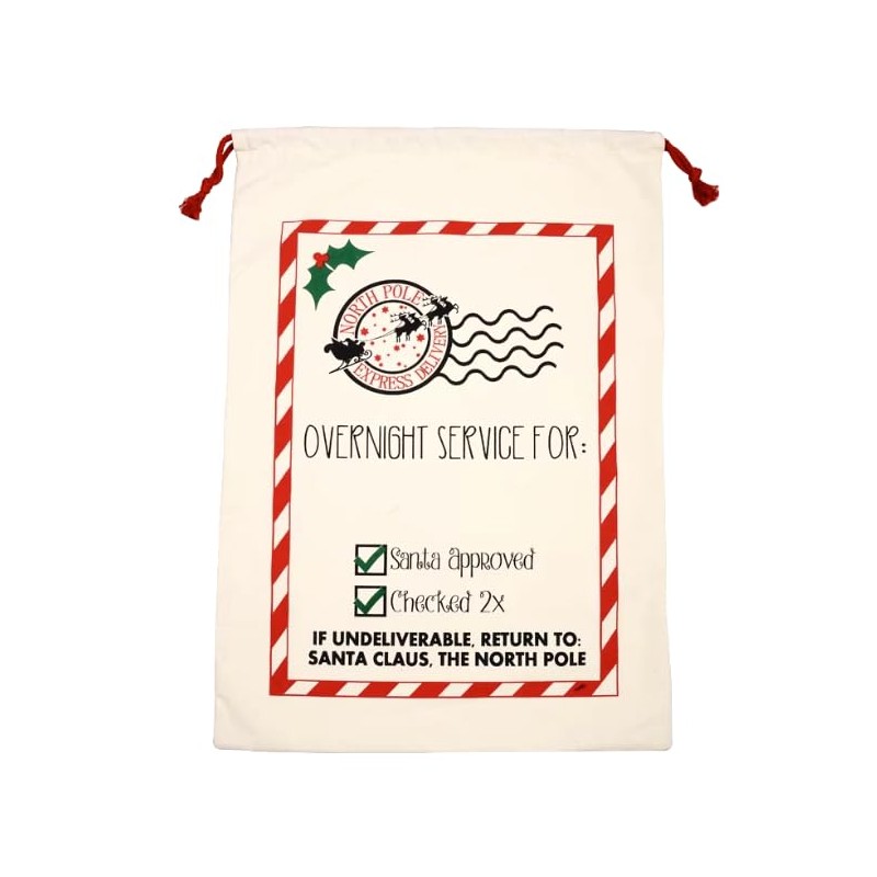 3 Pack - Santa Bag Gift Bags, 19 X 25