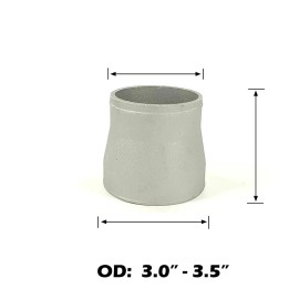 JMDPARTSHOP 3" to 3.5" Cast Aluminum Turbo Intercooler Air Intake Pipe Inlet Reducer Joiner
