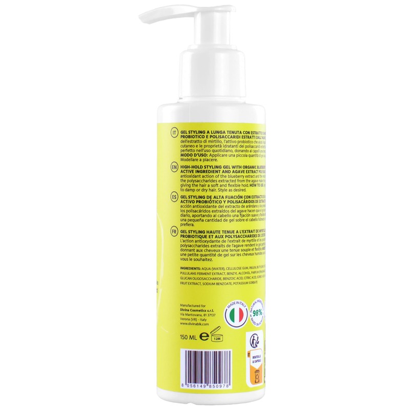 DIVINA BLK Sport&Go Gel Styling Long-Lasting for Wavy, Curly and
