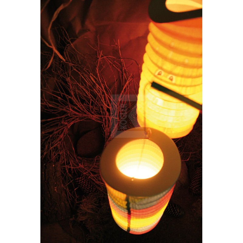 Train lantern 42053 with Full Moon Design Oblong, Flame Retardant,