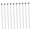 GRIRIW 10pcs Multi-Functional Food Picks Set Stainless Steel Cocktail Skewers