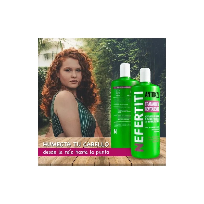 Tratamiento Antioxzid Nefertiti Keratina Revitalizante 1 Lt
