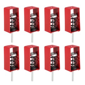 PATIKIL Ceiling Spring Vibration Isolator Hangers, 8 Pack 110lbs Mechanical Vibration Damping Mounts Anti Vibration for A/C Air Processor Bedroom Theater Studio,(XHS) Red