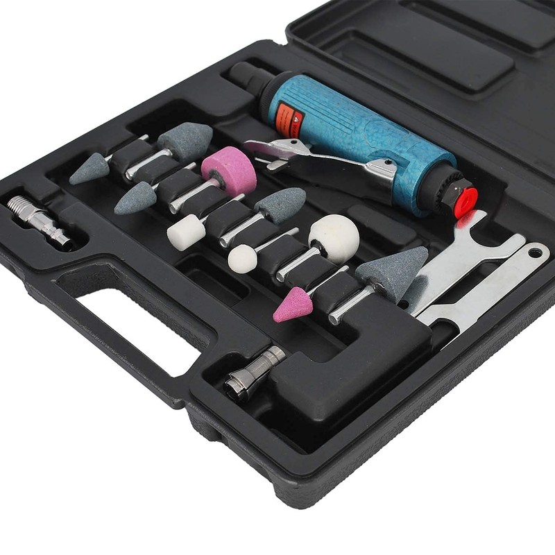 Air Die Grinder Kit With 1/4 and 1/8 inch Collets,