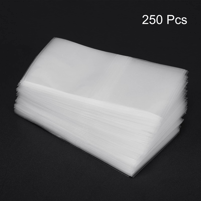 PATIKIL 250pcs 89x50mm Perforated Shrink Bands PVC Heat Shrink Wrap