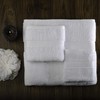 SUPERIOR Organic Cotton Solid Towel Set, 12PC, White 12 Piece
