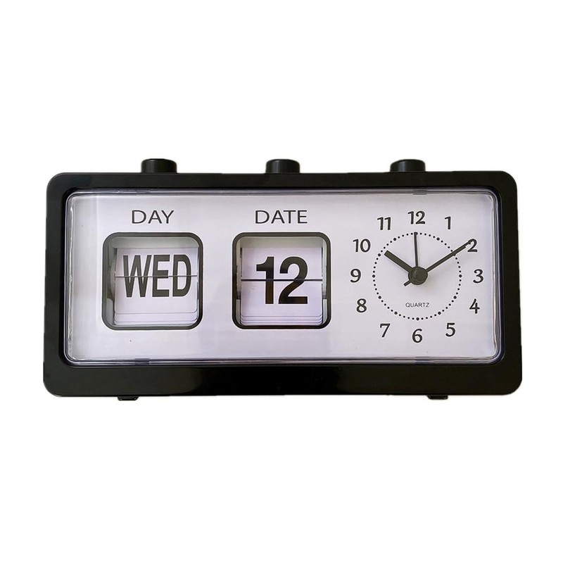 Haptufer Mechanical Alarm Clock Novelty Flip Clock Desktop Digital Clock