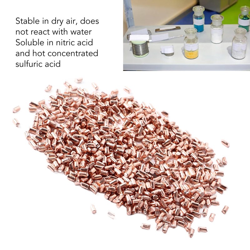 99.99% High Purity Copper Grain, Raw Copper Metal, 200g Copper