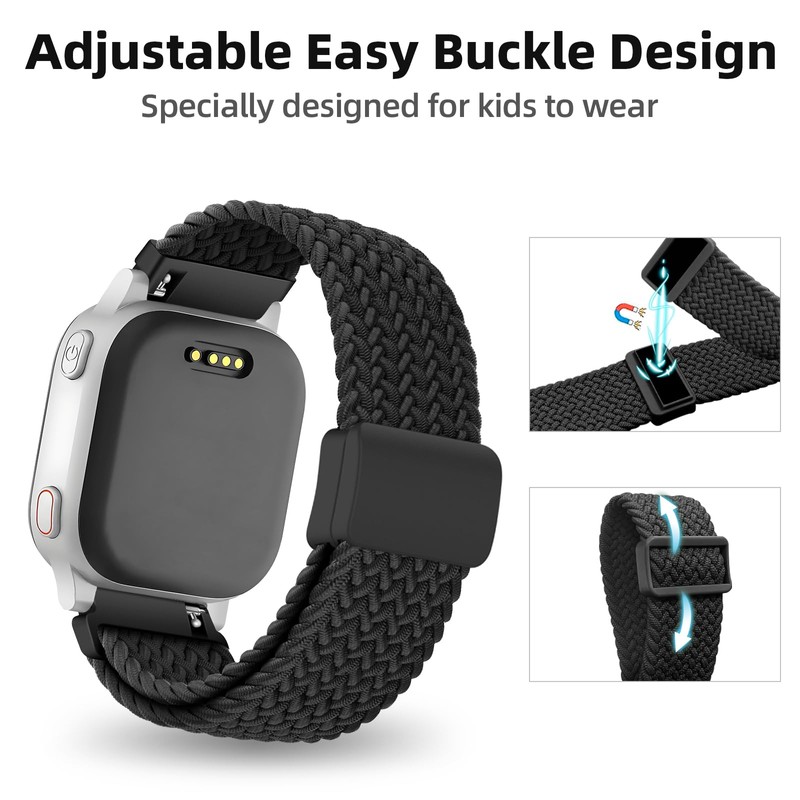 SimpleThings Braided Band Compatible with AT&T amiGO Jr Watch, Soft