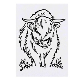 'Highland Cow' Temporary Tattoo - Water Resistant, Skin-Safe, Non-Toxic Transfer (TO00031149)