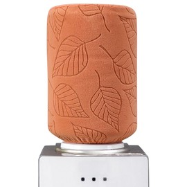 5 Gallon Water Bottle Cover, Water Dispenser Barrel Dust Cover, High Stretchy 3D Leaf Water Bucket Protector Covers, Reusable Elastic Water Jug Sleeve for Home, Hotel, Restrant (Orange)