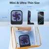 Ultra Thin Magnetic Fan, Portable Rechargeable Desk & Wall Fan