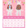 Opemon Easter Bunny Mascot Costume Adult Deluxe Fancy Costume Jumpsuit