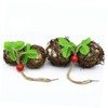 CIYODO Bird Toy Takraw Ball Stylish Nesting Material Attract Hummingbirds