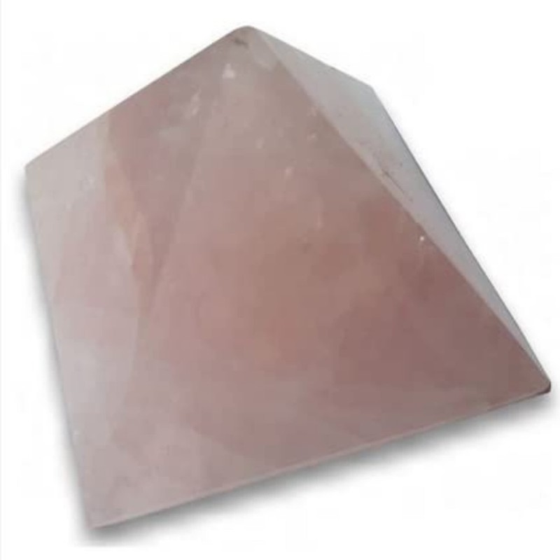 Rose Quartz Pyramid Natural Stone from Madagascar Symbol Love Mini