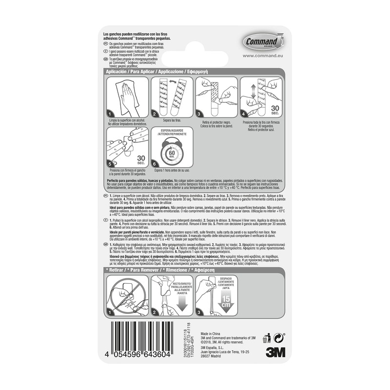 Command 17032BR Small Metal Hook, Gold