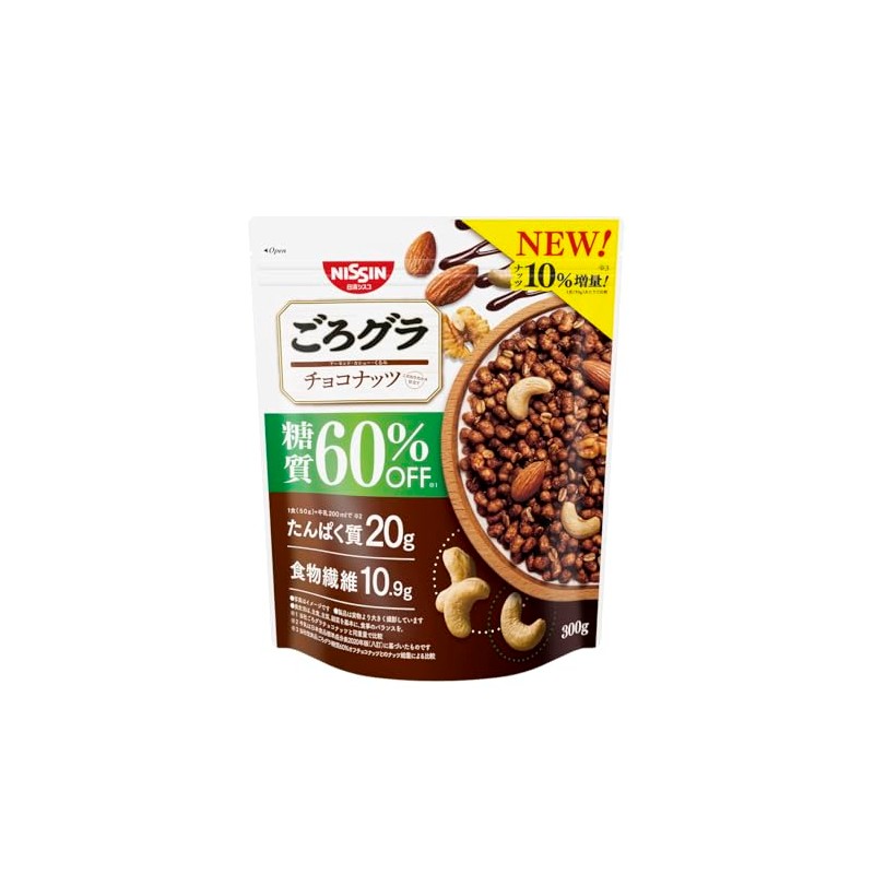 日清シスコ ごろグラ 糖質60%オフ チョコナッツ 300g