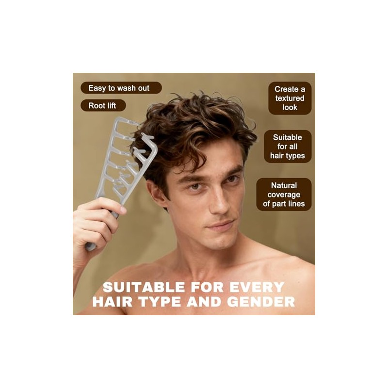 Texture Comb, Volumizing Fluffy Texture Styling Comb for Men and