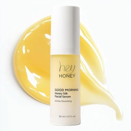 Hey Honey Good Morning Silk Facial Serum |Anti-Aging Vitamin C & Hyaluronic Acid Serum for Radiant Skin Increases radiance, smooths fine lines and strengthens skin barrier 1 oz 1 Fl Oz / 헤이 허니 굿모닝 실크 페이셜 세럼 | 빛나는 피부를 위한 안티에이징 비타민 C & 히알루론산 세럼이 광채를 높이고 잔주름을 매끄럽게 하며 피부 장벽을 강화합니다 1온스 1 Fl Oz