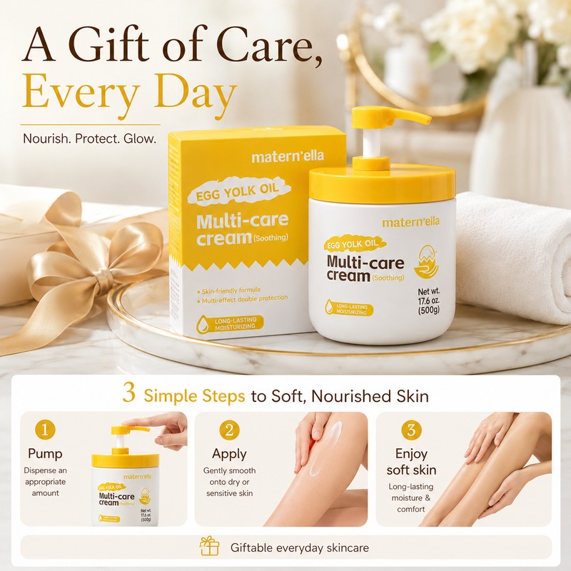 Egg Yolk Oil Body Moisturizer for Dry Skin – Fragrance-Free