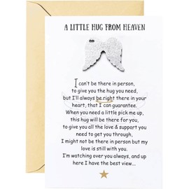 CJ&M Pocket Hug From Heaven | Pocket Token Condolences | Bereavement Gift | Keepsake | Letter from Heaven