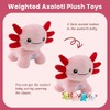 5 Pcs Axolotl Stuffed Animal with Babies, Weighted Axolotl Plush
