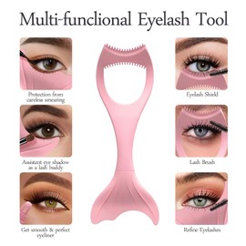 Mascara Shield Applicator Guard,lash Buddy,Makeup Lash Tool,Lash Separator Tool,Lash Applicator Tool,Reusable Makeup Tool,with One Premium Lash Brushes,Beginners Friendly for Women